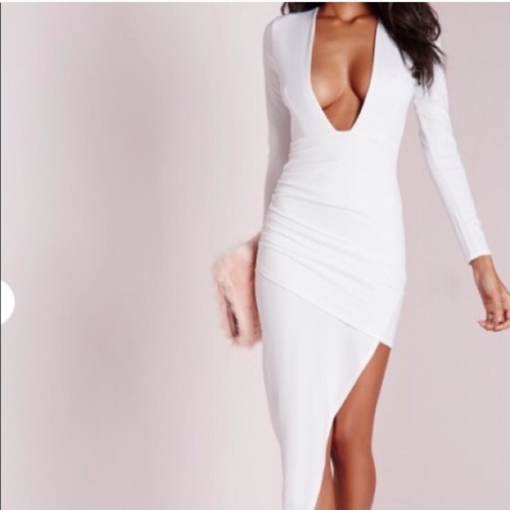 NWT Misguided white bodycon dress